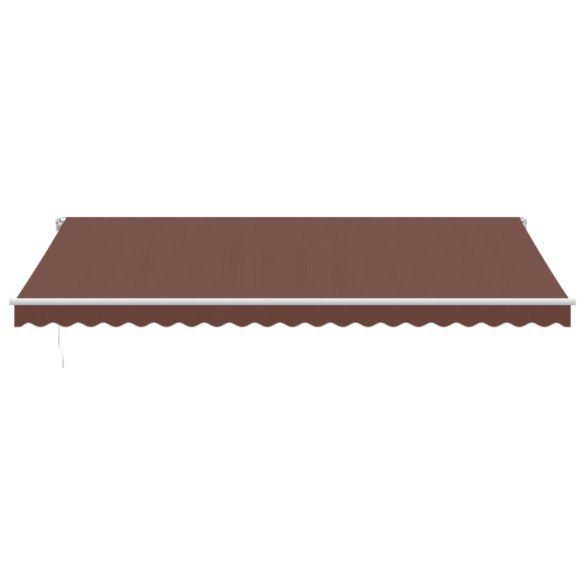 barna kézzel kihúzható napellenző 500 x 300 cm