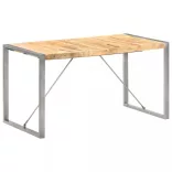 tömör nyers mangófa étkezőasztal 140 x 70 x 75 cm