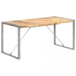 tömör nyers mangófa étkezőasztal 160 x 80 x 75 cm