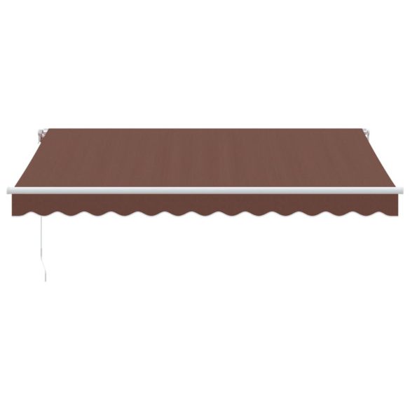 barna kézzel kihúzható napellenző 350 x 250 cm