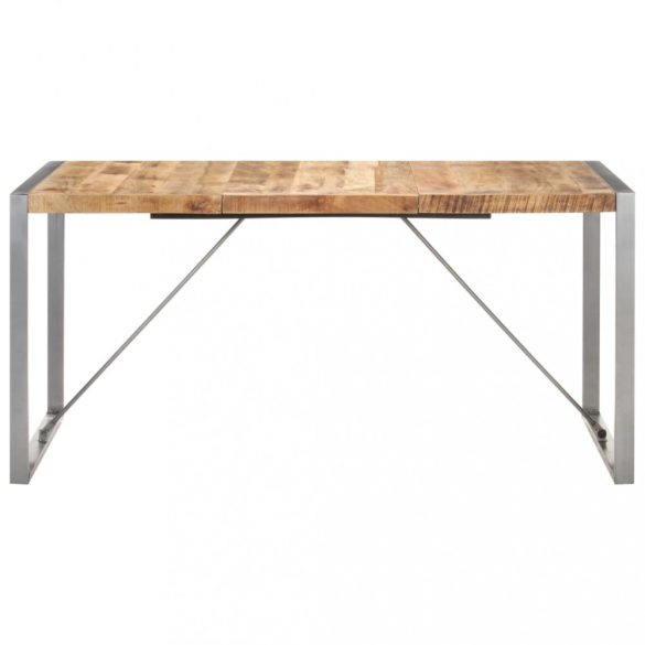 tömör nyers mangófa étkezőasztal 160 x 80 x 75 cm