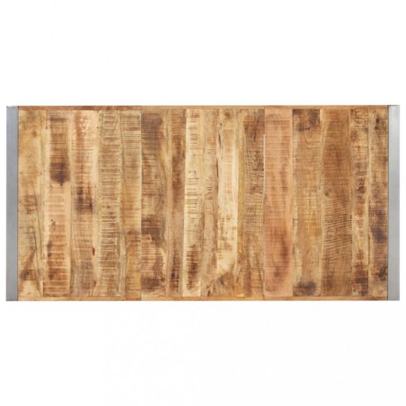 tömör nyers mangófa étkezőasztal 160 x 80 x 75 cm