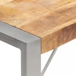 tömör nyers mangófa étkezőasztal 160 x 80 x 75 cm