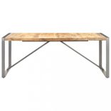 tömör nyers mangófa étkezőasztal 200 x 100 x 75 cm