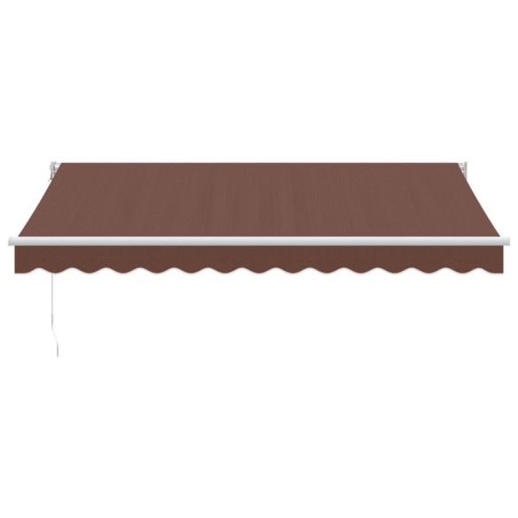 barna kézzel kihúzható napellenző 350 x 250 cm