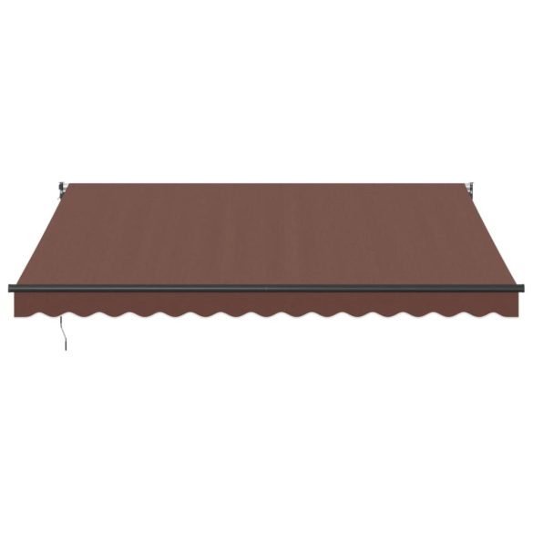 barna kézzel kihúzható napellenző 400 x 300 cm