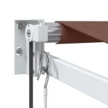 barna automata kihúzható napellenző 400 x 300 cm