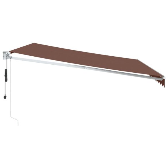 barna automata kihúzható napellenző 450 x 300 cm