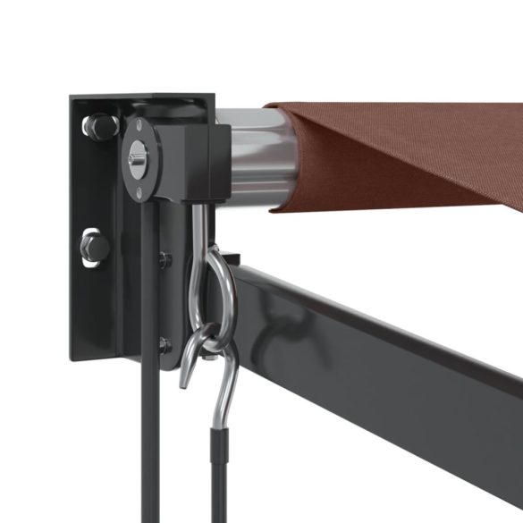 barna automata kihúzható napellenző 300x250 cm