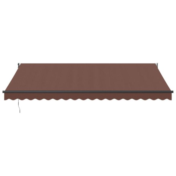 barna automata kihúzható napellenző 450 x 300 cm