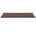 barna kézzel kihúzható napellenző 500 x 300 cm