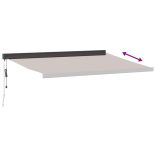 barna automata kihúzható napellenző 400 x 300 cm