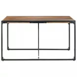 paliszander felületű tömör fa étkezőasztal 140 x 140 x 75 cm