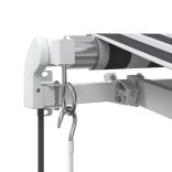 antracitszürke-fehér automata kihúzható napellenző 300x250 cm