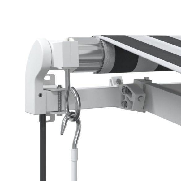 antracitszürke-fehér automata kihúzható napellenző 300x250 cm