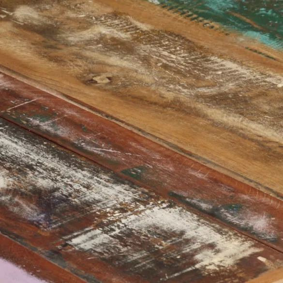 tömör újrahasznosított fa dohányzóasztal 180 x 90 x 40 cm