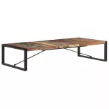 tömör újrahasznosított fa dohányzóasztal 180 x 90 x 40 cm