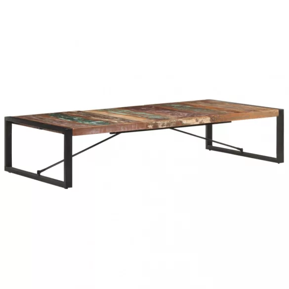 tömör újrahasznosított fa dohányzóasztal 180 x 90 x 40 cm