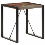 tömör újrahasznosított fa étkezőasztal 70 x 70 x 75 cm