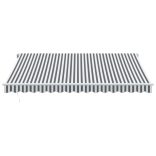 antracitszürke-fehér automata kihúzható napellenző 400 x 300 cm