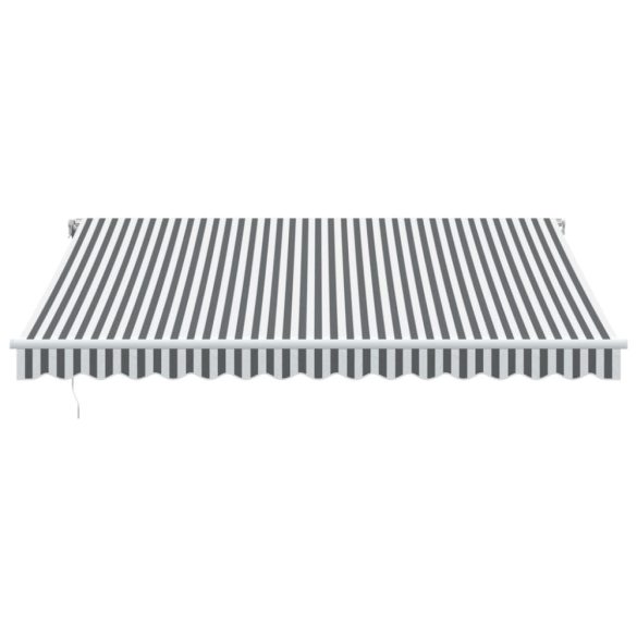antracitszürke-fehér automata kihúzható napellenző 400 x 300 cm