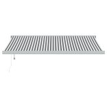 antracit és fehér szövet és alumínium behúzható napellenző 4x3m