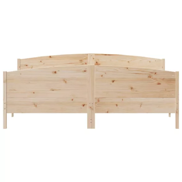 tömör fenyőfa ágy matrac nélkül 200 x 200 cm