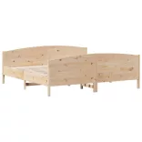 tömör fenyőfa ágy matrac nélkül 200 x 200 cm