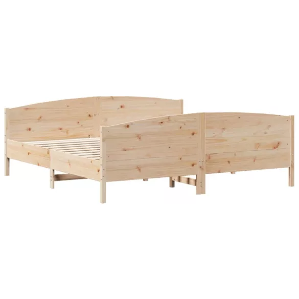 tömör fenyőfa ágy matrac nélkül 200 x 200 cm