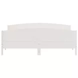 fehér tömör fenyőfa ágy matrac nélkül 200 x 200 cm