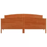 viaszbarna tömör fenyőfa ágy matrac nélkül 180 x 200 cm