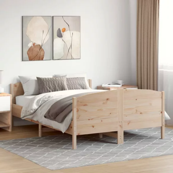 tömör fenyőfa ágy matrac nélkül 160 x 200 cm