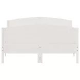 fehér tömör fenyőfa ágy matrac nélkül 140 x 200 cm