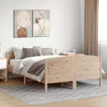 tömör fenyőfa ágykeret ágy matrac nélkül 120 x 200 cm