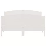 fehér tömör fenyőfa ágy matrac nélkül 135 x 190 cm