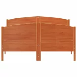 viaszbarna tömör fenyőfa ágy matrac nélkül 120 x 190 cm