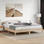 tömör fenyőfa ágy matrac nélkül 200 x 200 cm