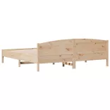 tömör fenyőfa ágy matrac nélkül 200 x 200 cm