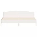 fehér tömör fenyőfa ágy matrac nélkül 200 x 200 cm