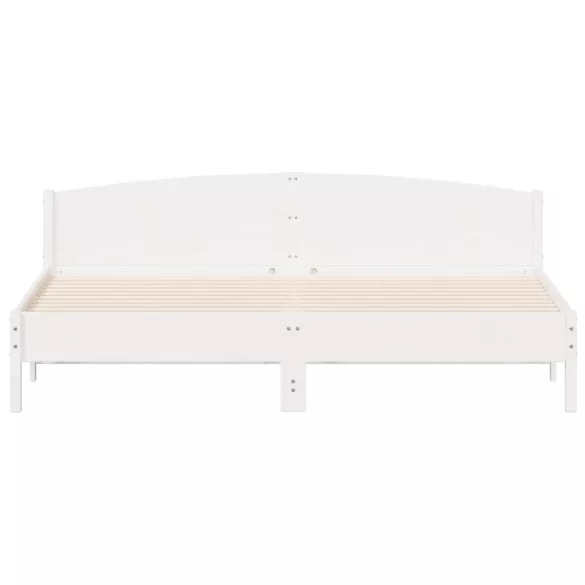 fehér tömör fenyőfa ágy matrac nélkül 180 x 200 cm