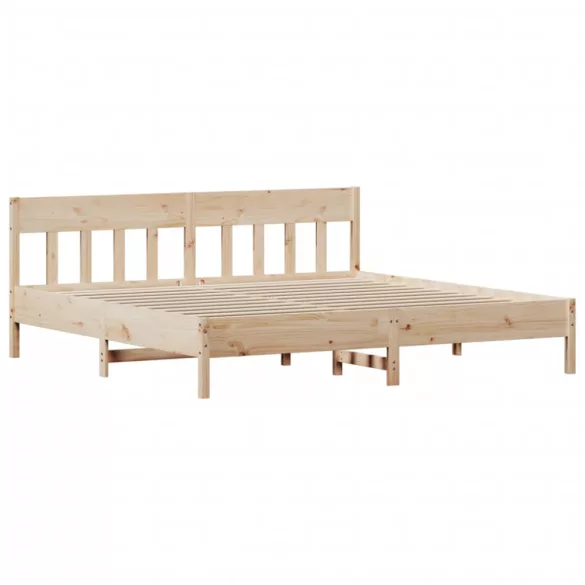 tömör fenyőfa ágy matrac nélkül 200 x 200 cm