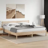 tömör fenyőfa ágy matrac nélkül 200 x 200 cm