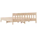 tömör fenyőfa ágy matrac nélkül 200 x 200 cm