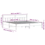 tömör fenyőfa ágy matrac nélkül 200 x 200 cm