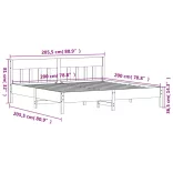 fehér tömör fenyőfa ágy matrac nélkül 200 x 200 cm