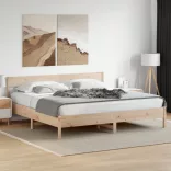 tömör fenyőfa ágy matrac nélkül 180 x 200 cm