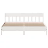 fehér tömör fenyőfa ágy matrac nélkül 180 x 200 cm