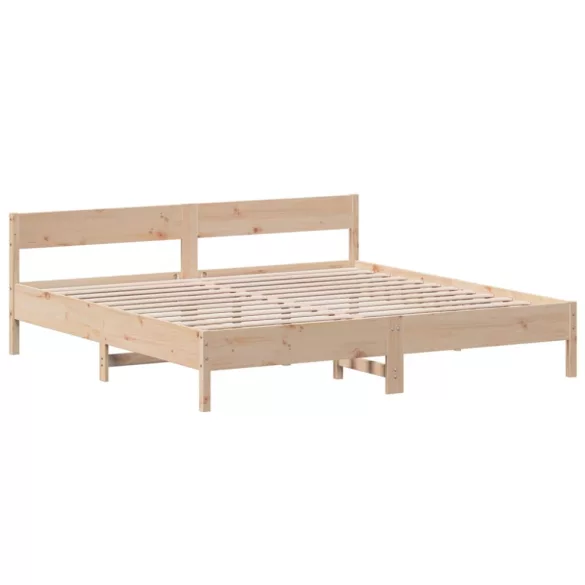 tömör fenyőfa ágy matrac nélkül 200 x 200 cm