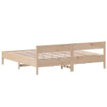 tömör fenyőfa ágy matrac nélkül 200 x 200 cm