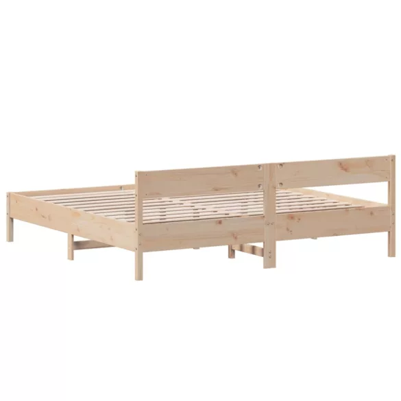 tömör fenyőfa ágy matrac nélkül 200 x 200 cm